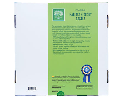Tiny Paws Habitat Hideout Castle - Medium