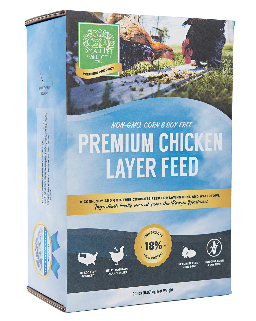Chicken Layer Feed, Non-GMO, Corn & Soy Free