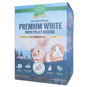 Premium White Paper Pellet Bedding