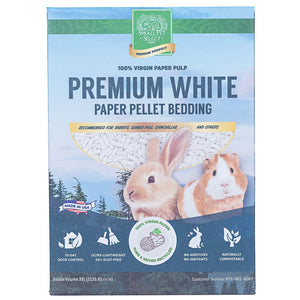 Premium White Paper Pellet Bedding