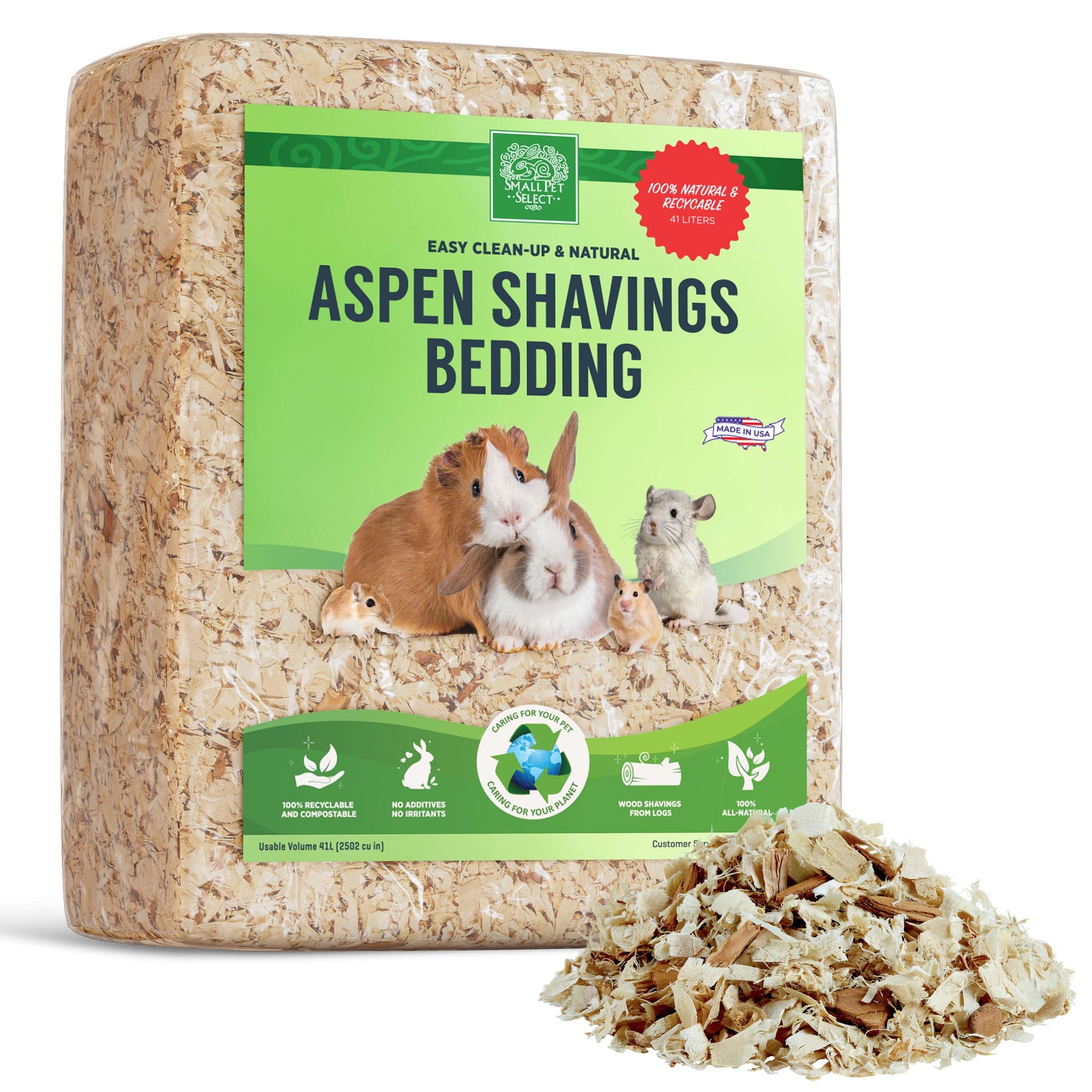 Aspen Snake Bedding Aspen Wood Pet Bedding, 24L 100