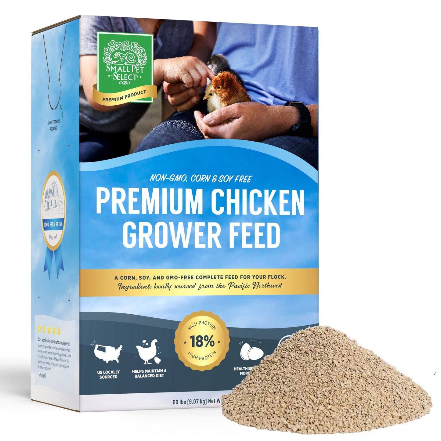 Chicken Grower Feed, Non-GMO, Corn & Soy Free